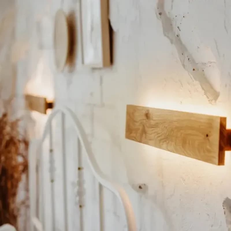 لوستر دیواری چوبی مدل lw122