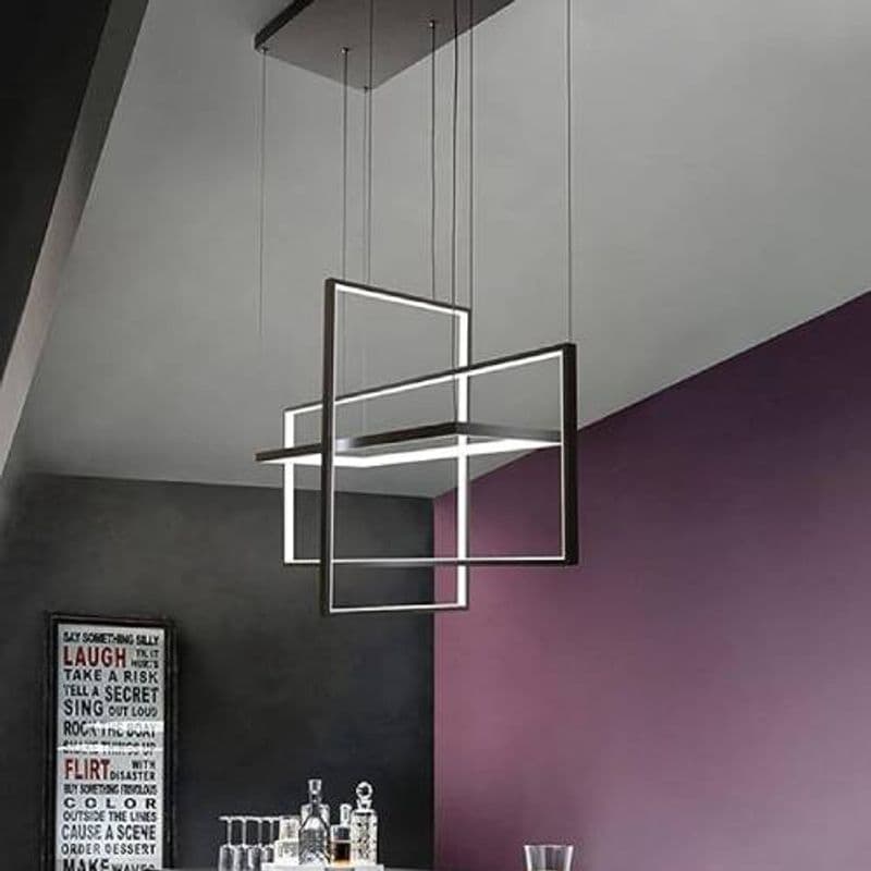 لوستر مدرن مکعب سه تیکه