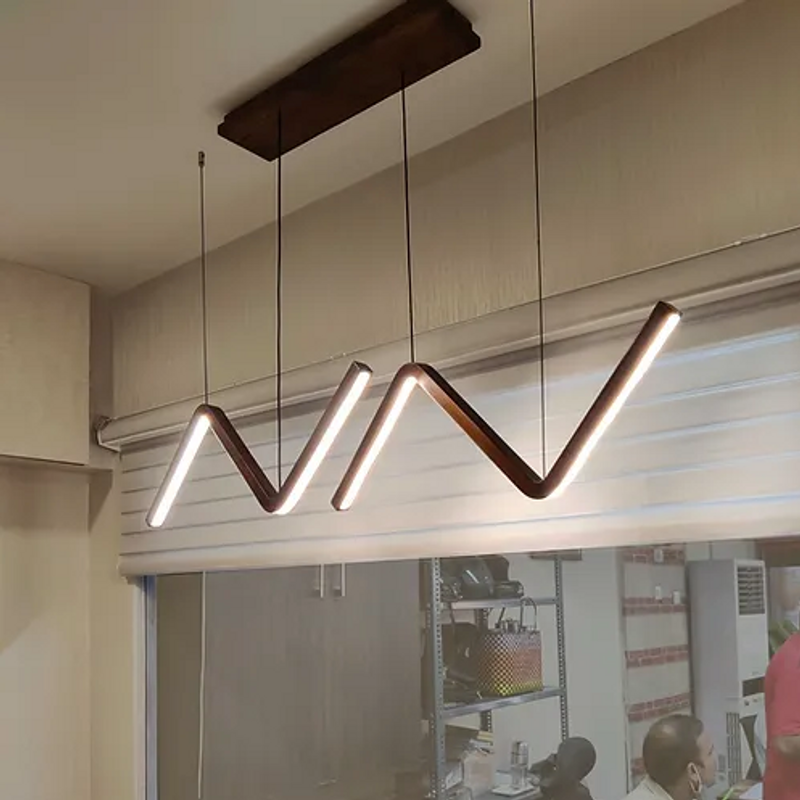 لوستر آويز مدل زیگ زاگ Lu101